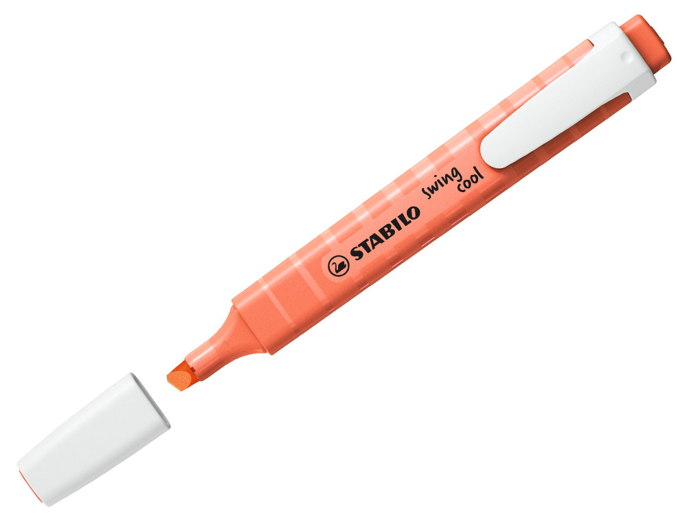 ROTULADOR STABILO FLUORESCENTE FINO SWING COOL PASTEL CORAL MELOSO
