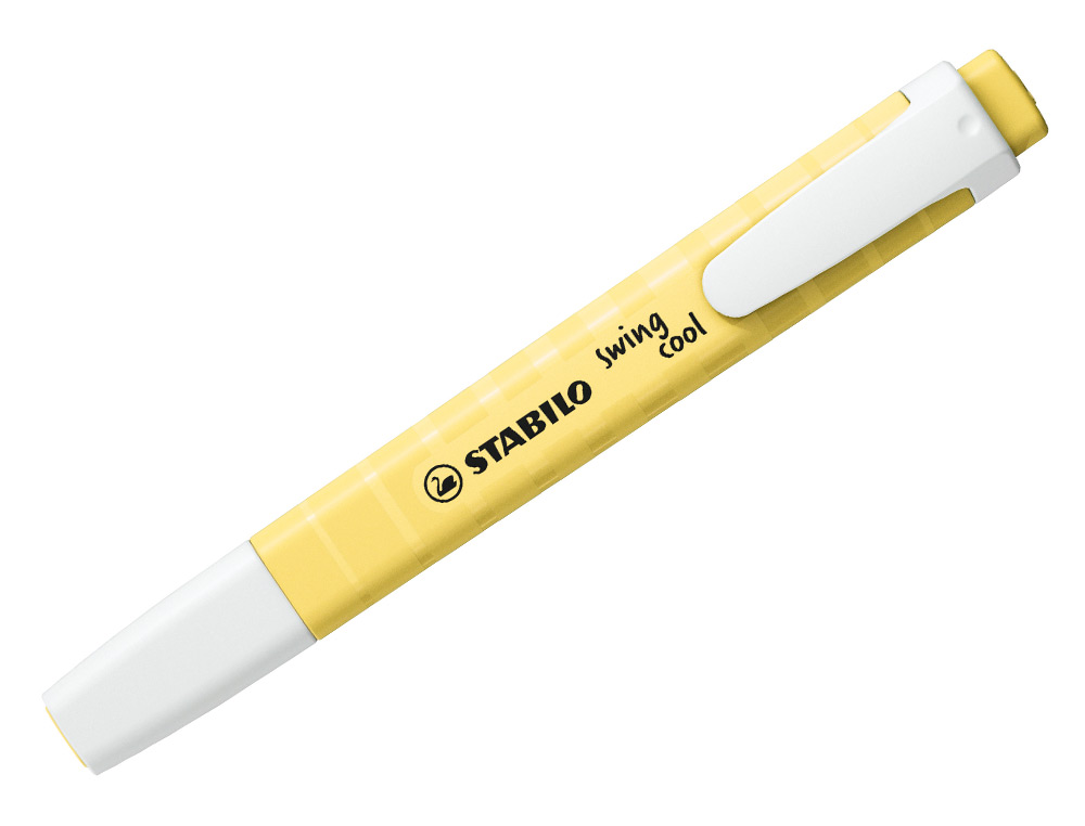 ROTULADOR STABILO FLUORESCENTE FINO SWING COOL PASTEL AMARILLO CREMOSO