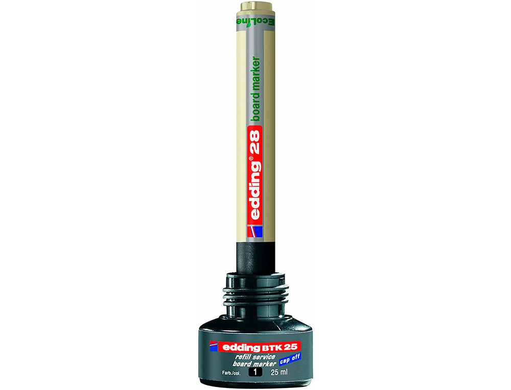 TINTA ROTULADOR EDDING PIZARRA BLANCA BTK-25 COLOR NEGRO BOTE 25 ML
