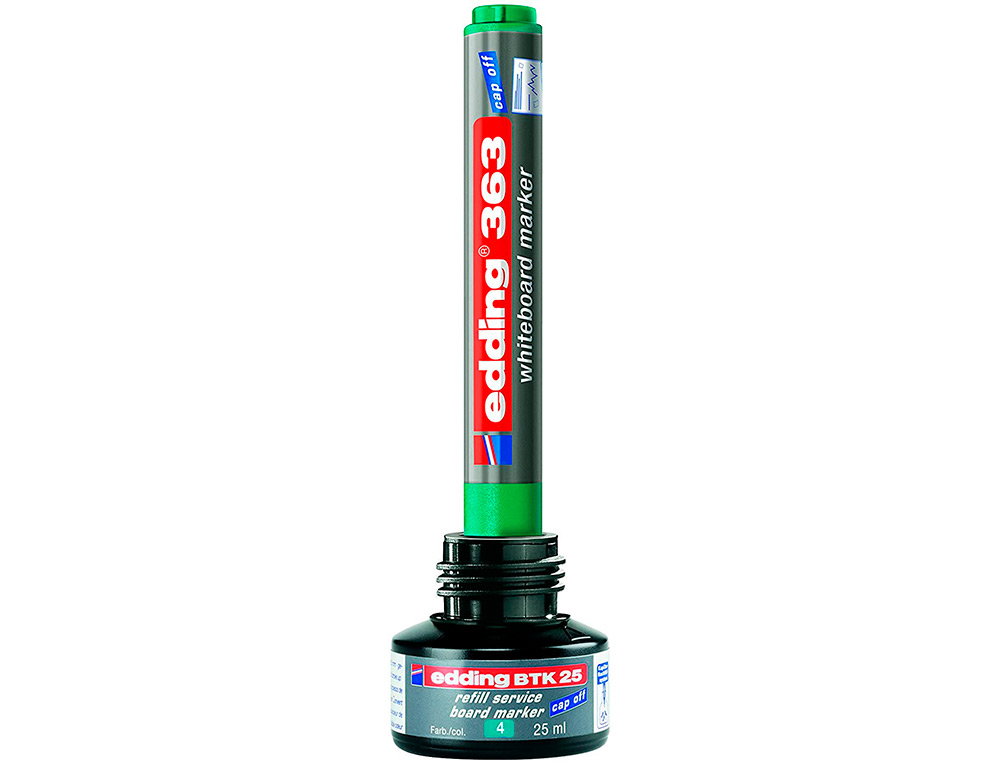 TINTA ROTULADOR EDDING PIZARRA BLANCA BTK-25 COLOR VERDE BOTE 25 ML
