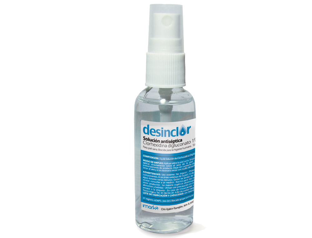 SOLUCION ANTISEPTICA CLORHEXIDINA DESINCLOR BOTE PULVERIZADOR DE 30 ML