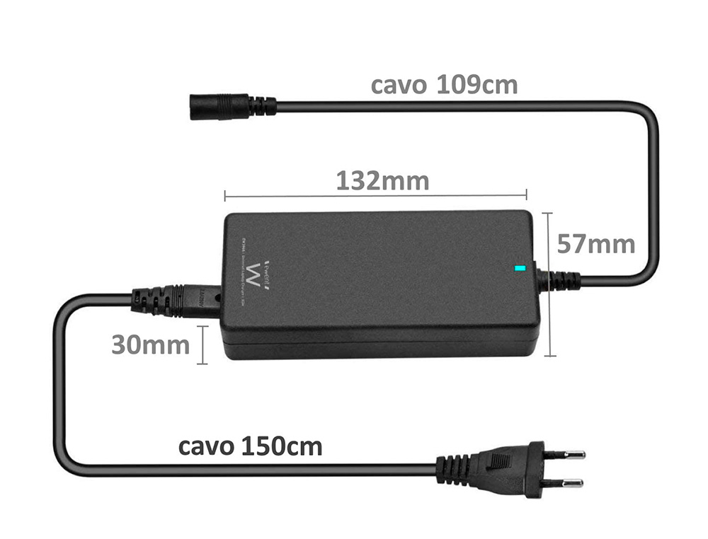CARGADOR EWENT AUTOMATICO PEQUEÑO DE NOTEBOOK DE 90 W 11 TIPS