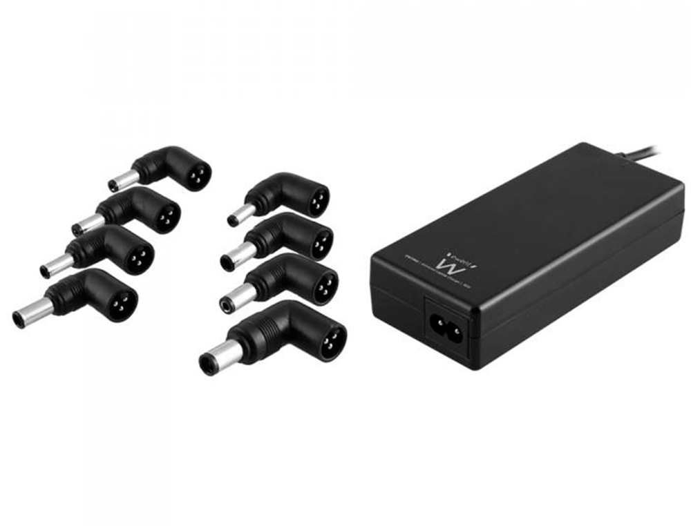 CARGADOR EWENT AUTOMATICO PEQUEÑO DE NOTEBOOK DE 90 W 11 TIPS