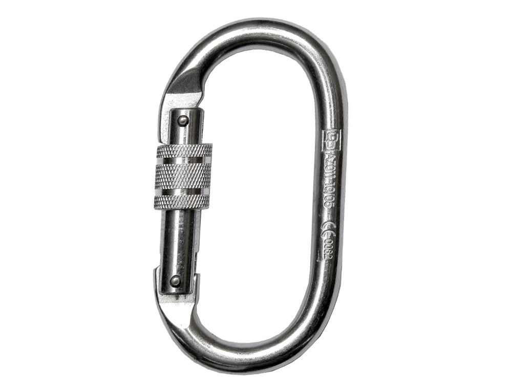 MOSQUETON FARU ACERO GALVANIZADO VIROLA 19 MM RESISTENCIA 25 KN