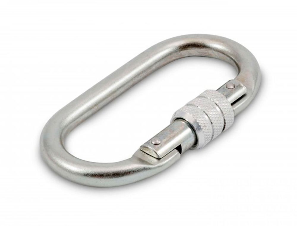 MOSQUETON FARU ACERO GALVANIZADO VIROLA 19 MM RESISTENCIA 25 KN
