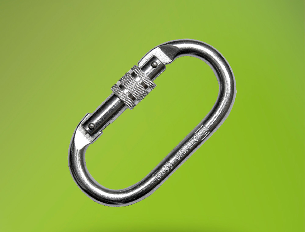 MOSQUETON FARU ACERO GALVANIZADO VIROLA 19 MM RESISTENCIA 25 KN