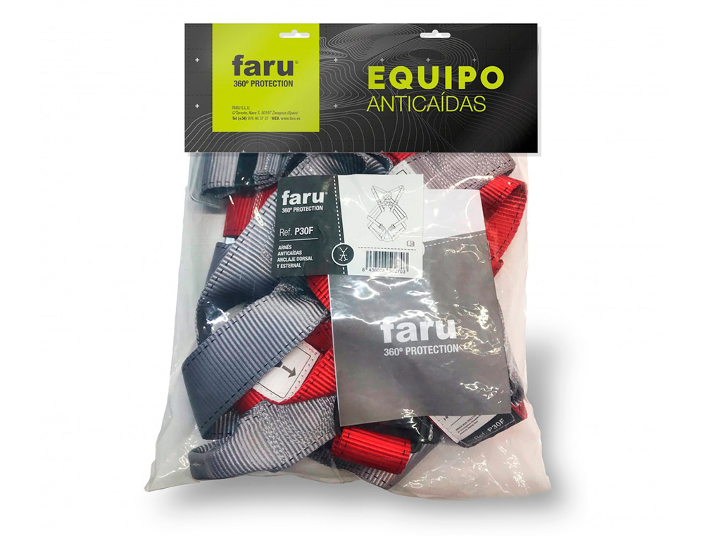 ARNES ANTICAIDAS FARU DORSAL Y ESTERNAL BASICO CON ENGANCHE CINCHA 45 MM
