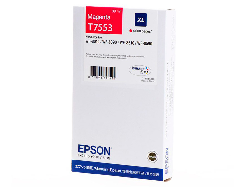 INK-JET EPSON MAGENTA XL 4000P WF-8XXX