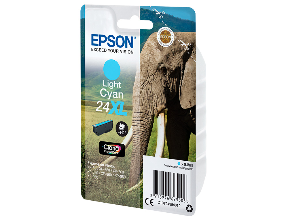 INK-JET EPSON CLARIA PHOTO HD INK CIAN CLARO 24XL EXPRESSION PHOTO XP-950