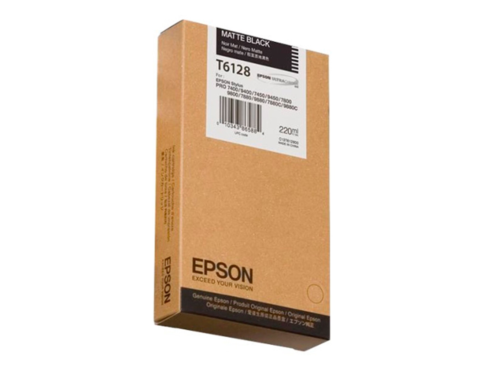 INK-JET EPSON GF STYLUS PHOTO 7450/9450/ 7400/9400/7880/ 9880/7800/9800 NEGRO MATE ALTA CAPACIDAD</