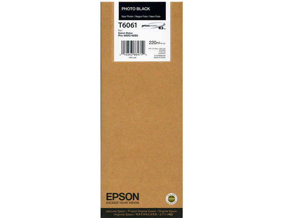 INK-JET EPSON GF STYLUS PRO 4880/4800 NEGRO PHOTO