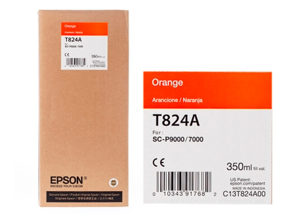 INK-JET EPSON GF SURECOLOR SERIE SC-P NARANJA ULTRACHROME HDX/HD 350ML