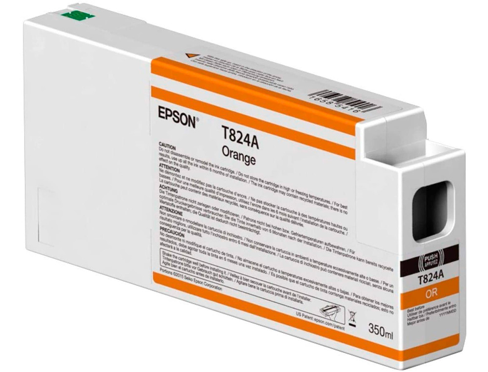 INK-JET EPSON GF SURECOLOR SERIE SC-P NARANJA ULTRACHROME HDX/HD 350ML