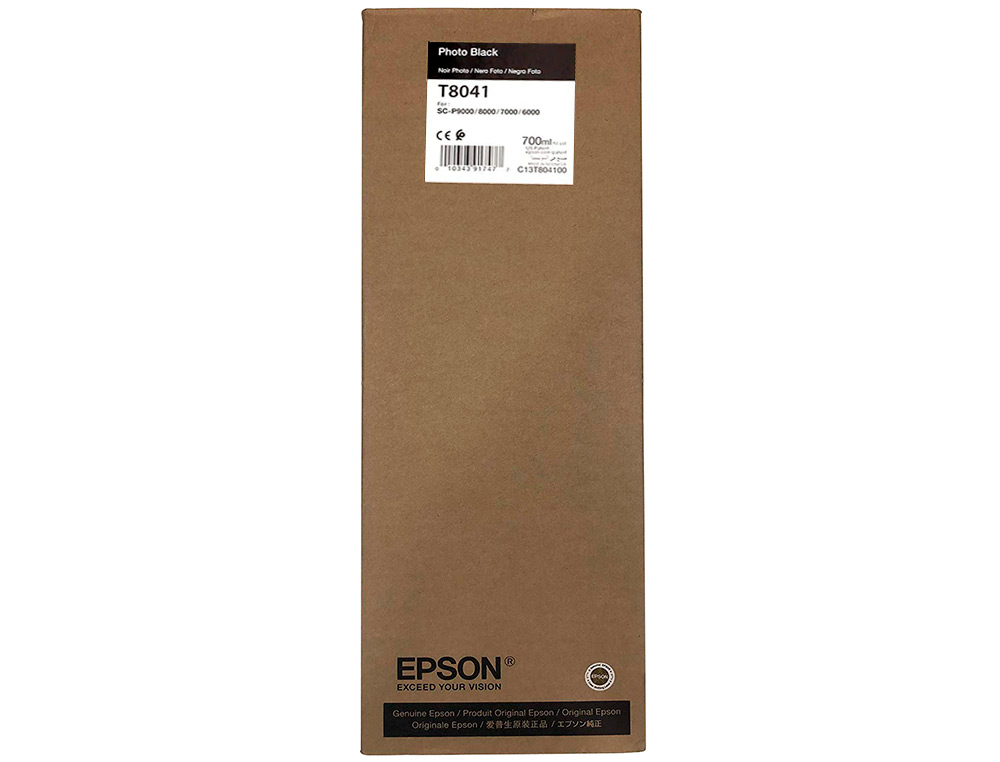 INK-JET EPSON GF SURECOLOR SERIE SC-P NEGRO PHOTO ULTRACHROME HDX/HD 700ML