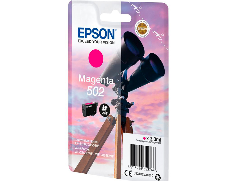 INK-JET EPSON SINGLEPACK MAGENTA 502 INK
