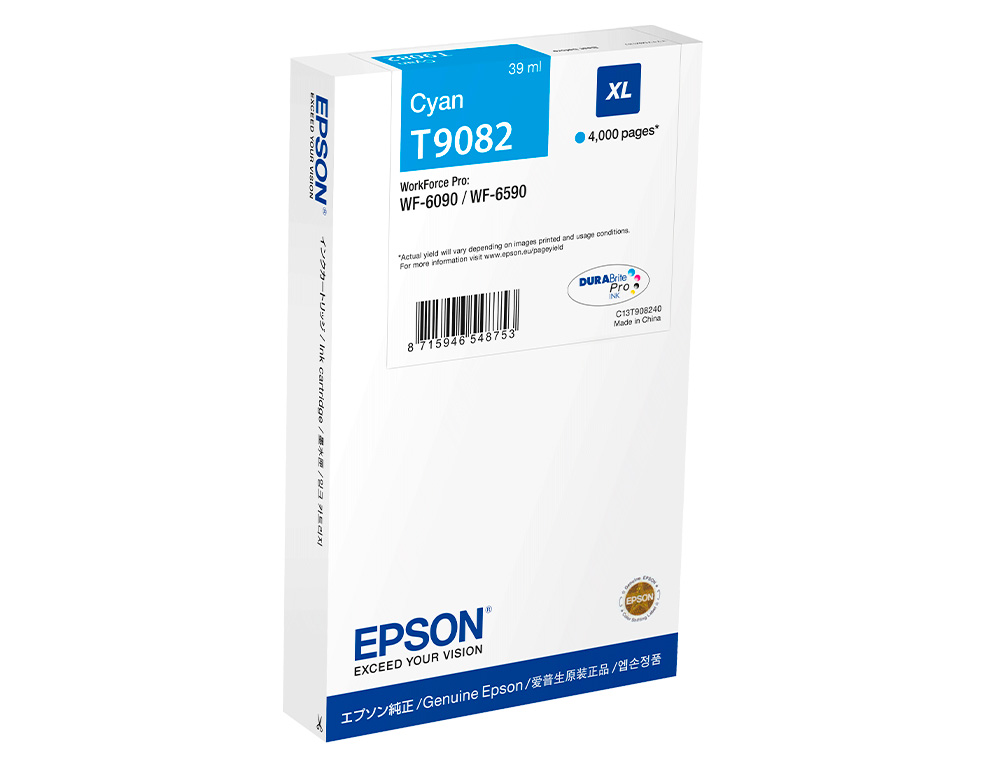 INK-JET EPSON WF-6590DWF/WF-6090DW CIAN XL