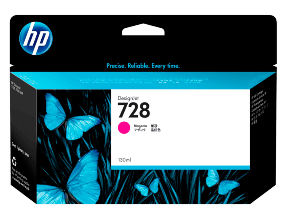 INK-JET HP DESIGNJET T730 MAGENTA N 728/1000 PAGINAS