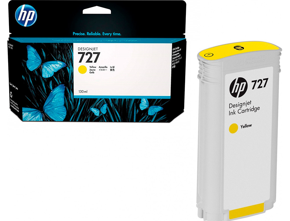 INK-JET HP DESIGNJET T920/T1500 N 727 AMARILLO ALTA/1000 PAGINAS
