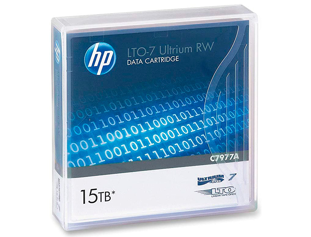 CINTA DATOS HP LTO ULTRIUM 7 SUPL 15 TB RW/1000 PAGINAS