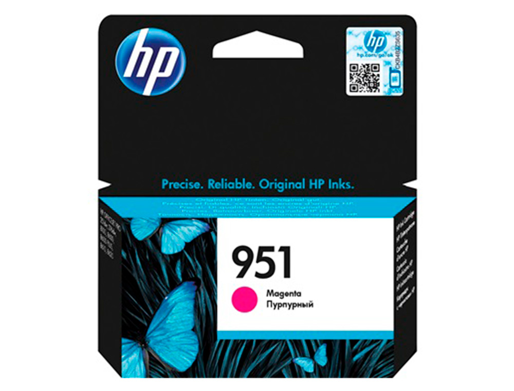 INK-JET HP INYECCION MAGENTA N 951/APROX. 700 P GINAS/A7F64A/1000 PAGINAS