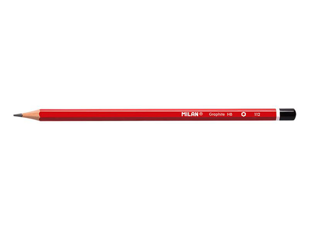 LAPICES DE GRAFITO MILAN HEXAGONAL HB + GOMA 430 + AFILALAPIZ BLISTER DE 3 UNIDADES