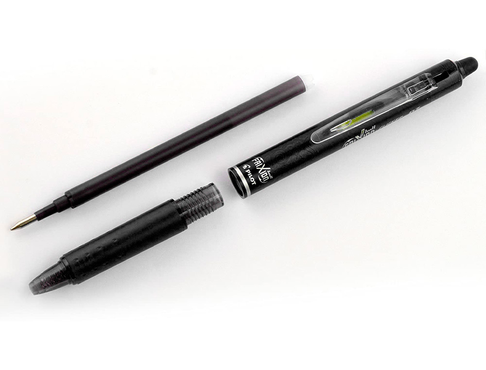 BOLIGRAFO PILOT FRIXION CLICKER BORRABLE 0,7 MM PUNTA MEDIA NEGRO EN BLISTER