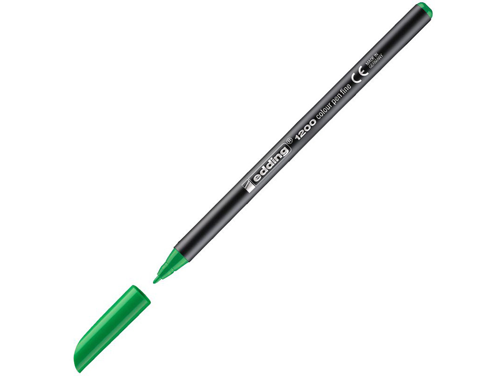ROTULADOR EDDING PUNTA FIBRA 1200 VERDE N.4 PUNTA REDONDA 0.5 MM BLISTER DE 2 UNIDADES