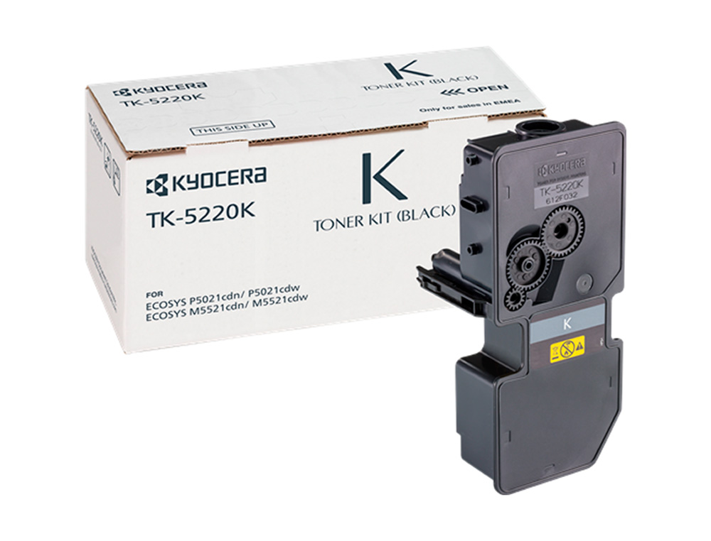 TONER KYOCERA MITA TK-5220K NEGRO ECOSYS M5521CDW, ECOSYS M5521CDN 1200 PAG