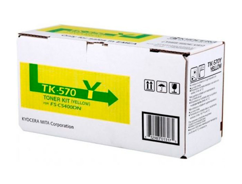 TONER KYOCERA LASER TK570Y PARA FS-5400 AMARILLO