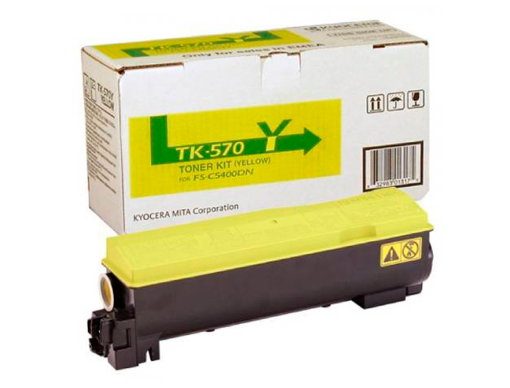 TONER KYOCERA LASER TK570Y PARA FS-5400 AMARILLO