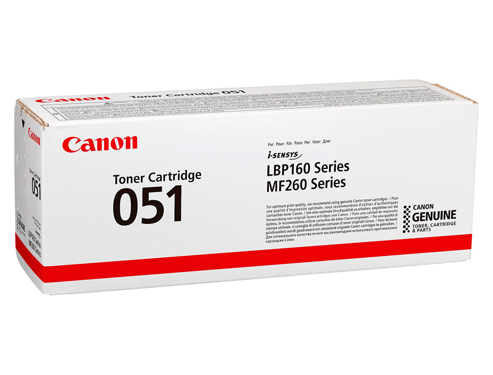 TONER CANON 051 1700P ISENSYS LBP162 NEGRO