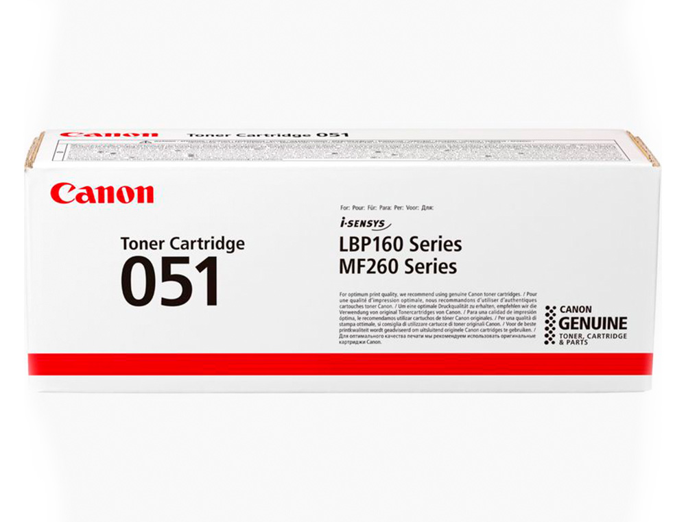 TONER CANON 051 1700P ISENSYS LBP162 NEGRO
