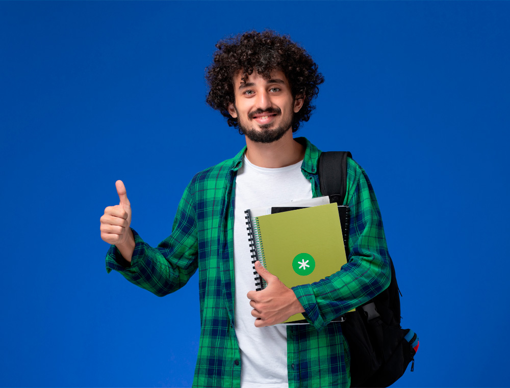 CUADERNO ESPIRAL A4 MICRO ANTARTIK TAPA FORRADA 80H 90 GR CUADRO 5MM 1 BANDA 4 TALADROS VERDE