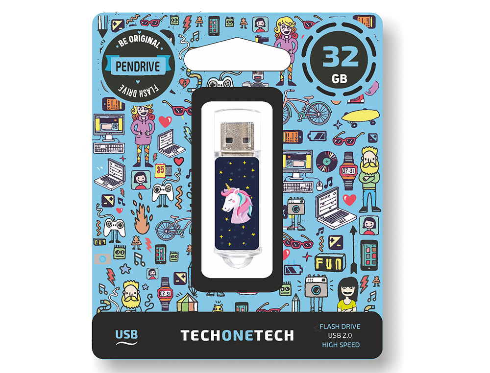 MEMORIA USB TECH ON TECH UNICORNIO DREAM 32 GB