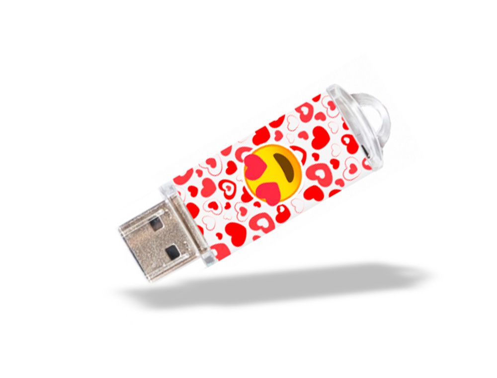 MEMORIA USB TECH ON TECH EMOJITECH HEART EYES 32 GB