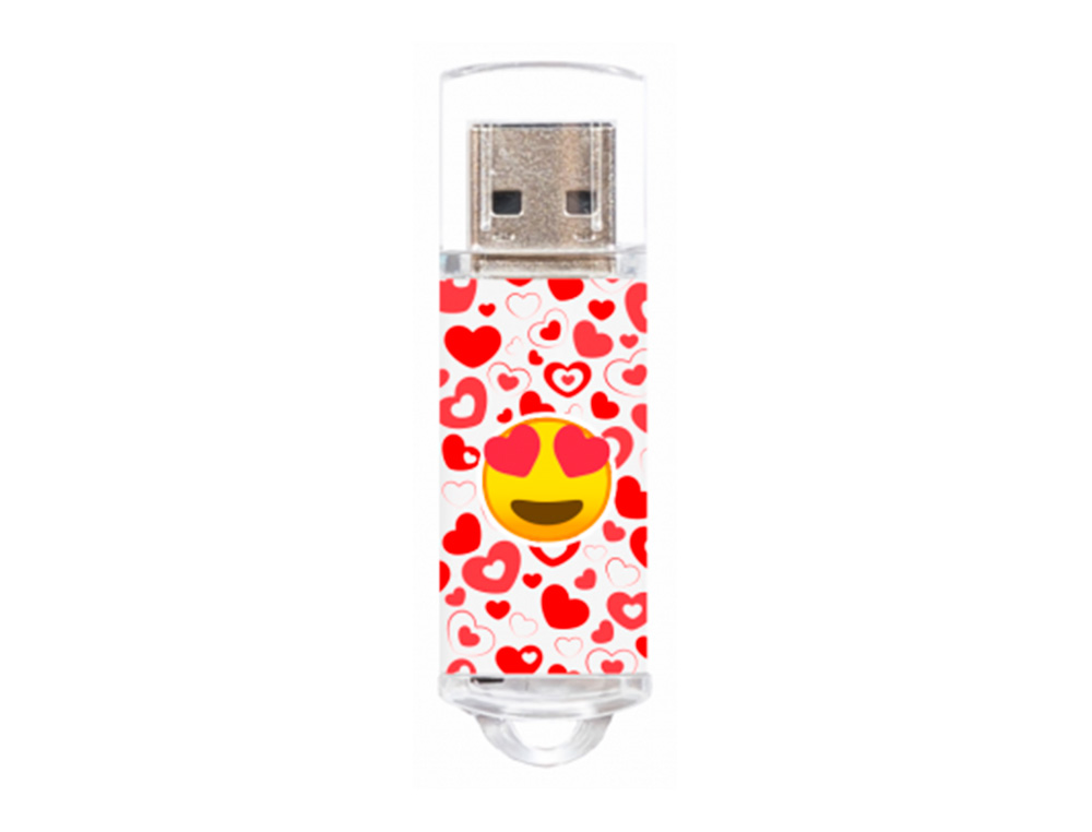 MEMORIA USB TECH ON TECH EMOJITECH HEART EYES 32 GB