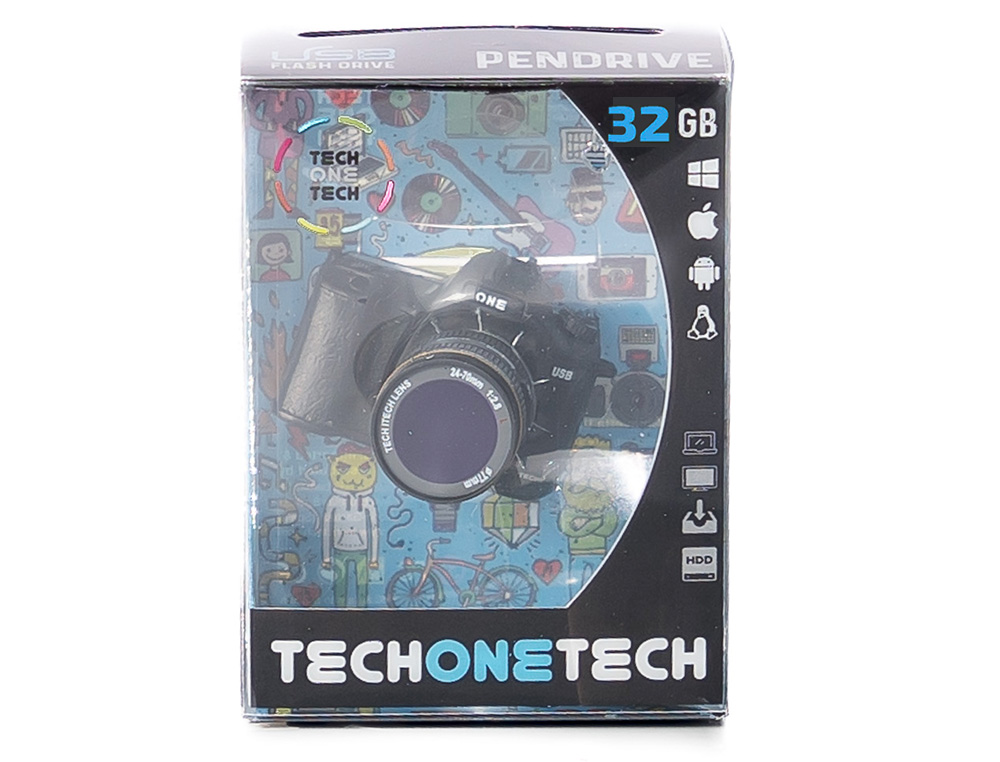 MEMORIA USB TECH ON TECH CAMARA FOTOS THE PERFECT ONE 32 GB