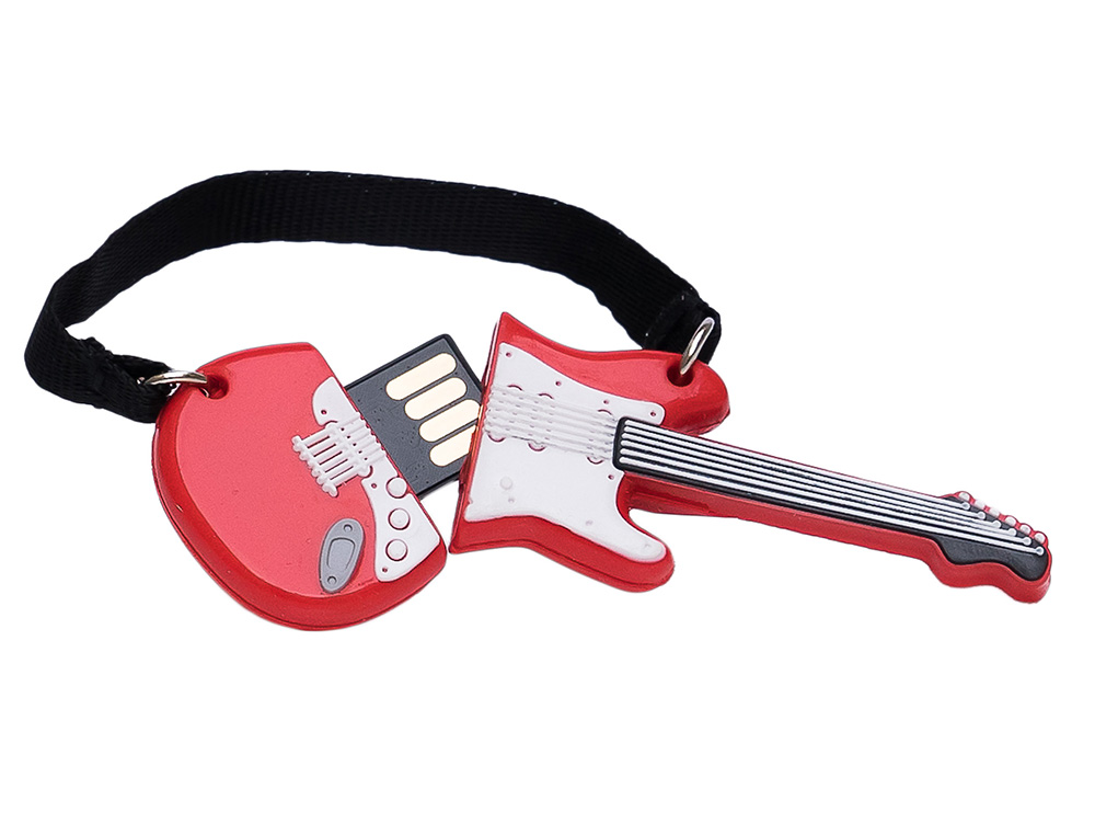 MEMORIA USB TECH ON TECH GUITARRA RED ONE 32 GB