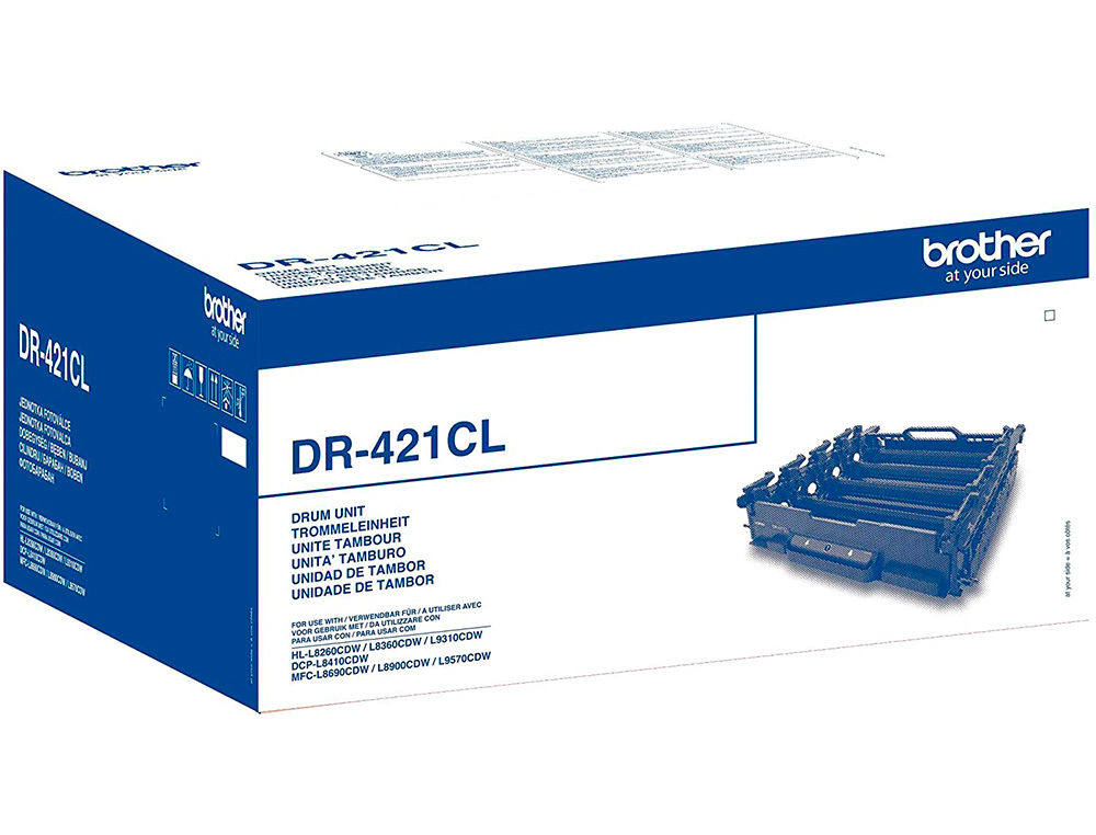 TAMBOR BROTHER DR421CL CUATRICOLOR PARA IMPRESORAS DCP-L8410CDW / L8260CDW / L8900CDW / L9570CDW /