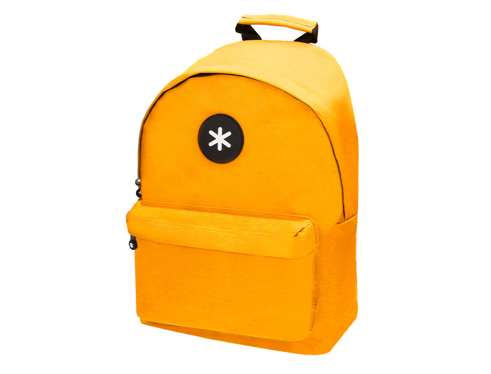 MOCHILA ANTARTIK CON ASA Y BOLSILLOS CON CREMALLERA COLOR MOSTAZA 310X160X410 MM