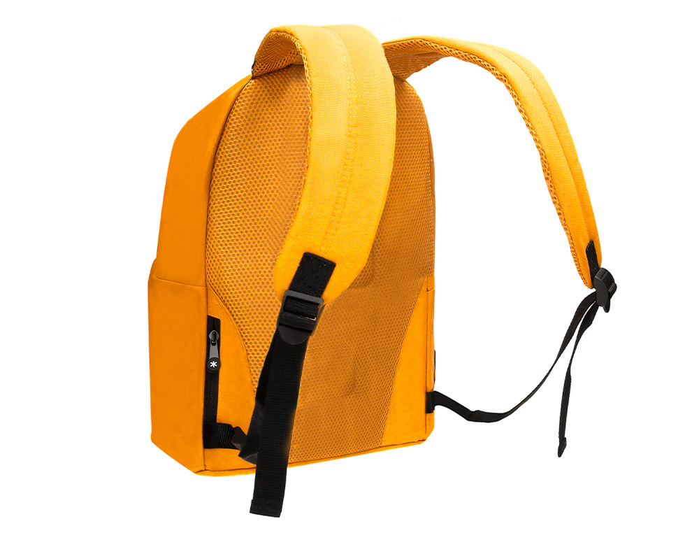 MOCHILA ANTARTIK CON ASA Y BOLSILLOS CON CREMALLERA COLOR MOSTAZA 310X160X410 MM
