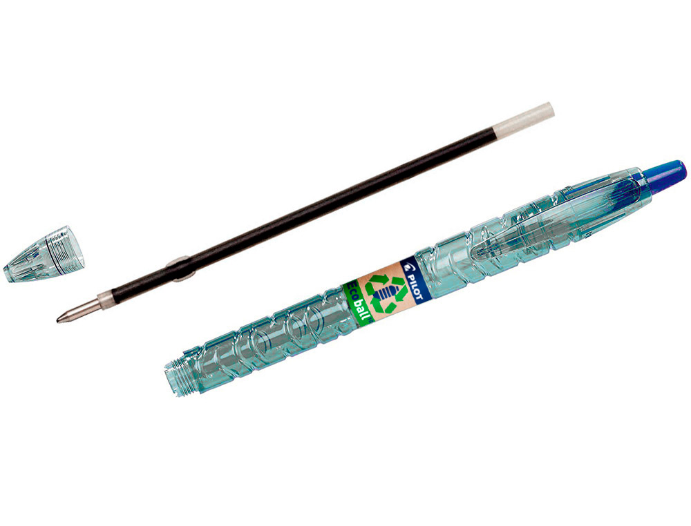 BOLIGRAFO PILOT ECOBALL PLASTICO RECICLADO EXPOSITOR DE 60 UNIDADES COLORES SURTIDOS + 10 BOLIGRAFOS