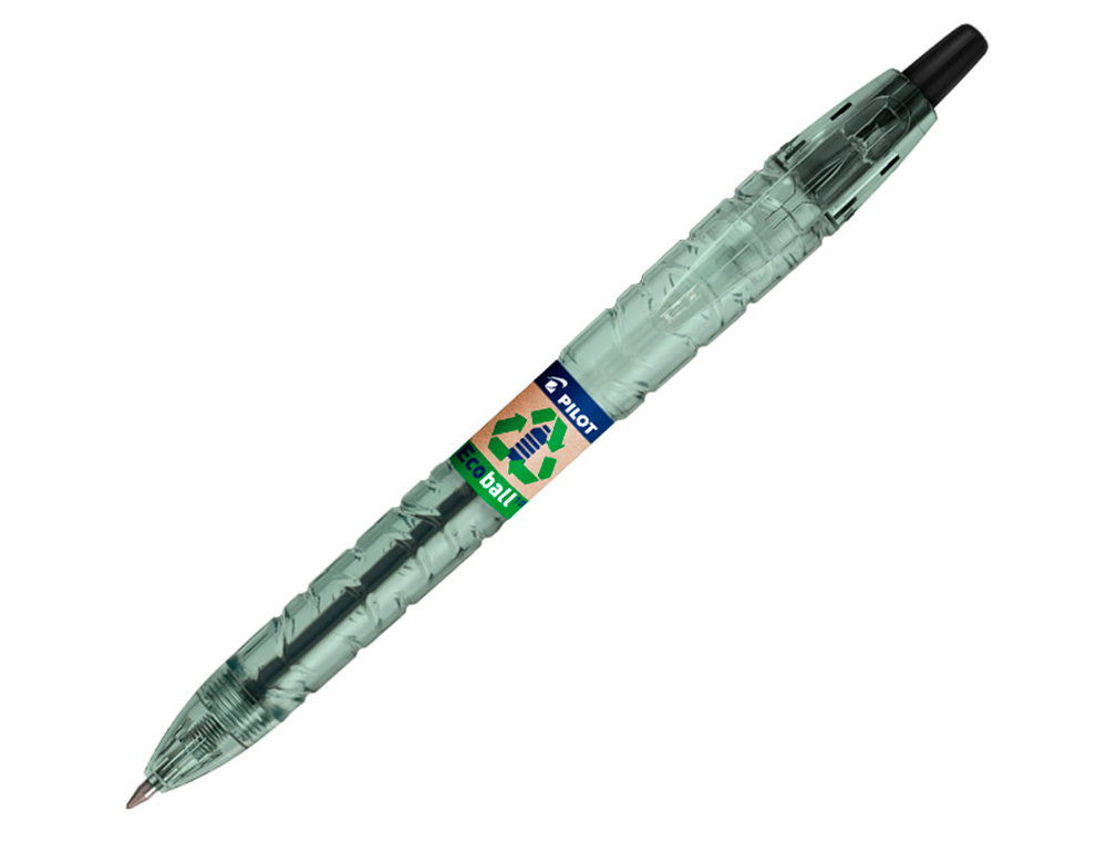 BOLIGRAFO PILOT ECOBALL PLASTICO RECICLADO EXPOSITOR DE 60 UNIDADES COLORES SURTIDOS + 10 BOLIGRAFOS