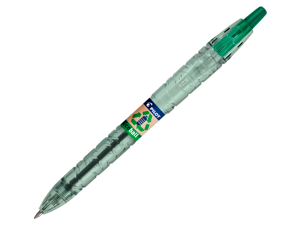BOLIGRAFO PILOT ECOBALL PLASTICO RECICLADO EXPOSITOR DE 60 UNIDADES COLORES SURTIDOS + 10 BOLIGRAFOS