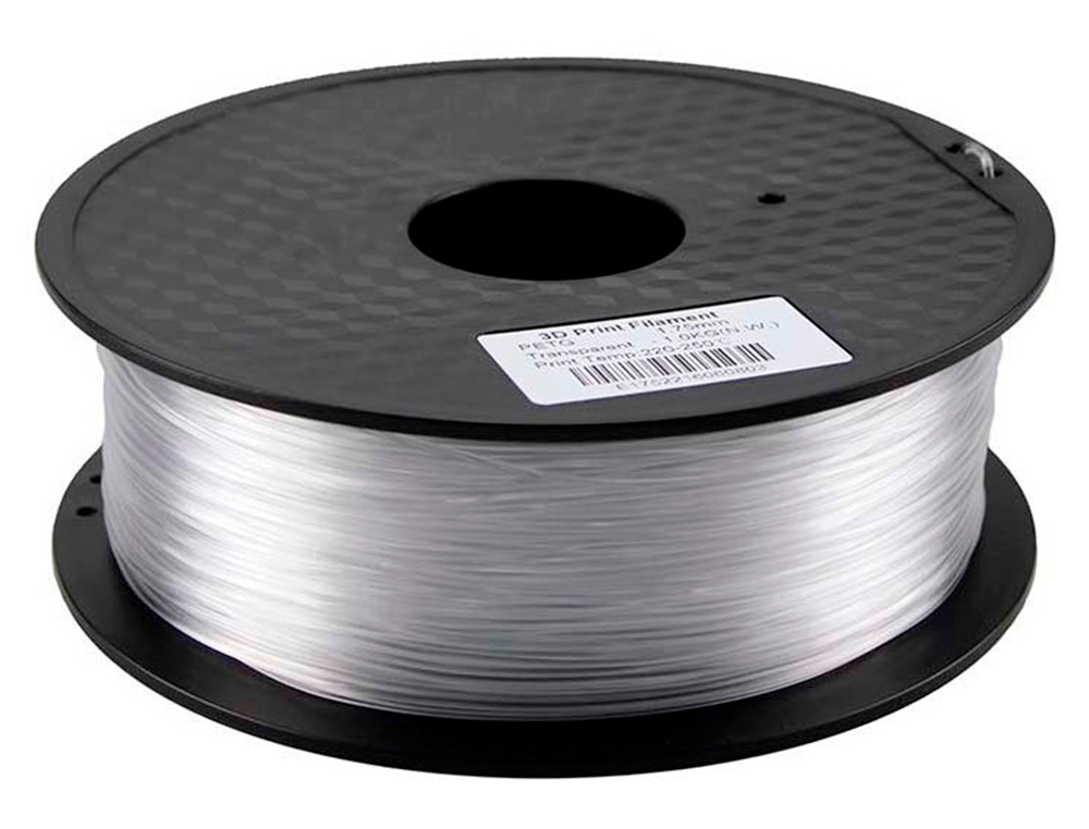 FILAMENTO 3D COLIDO PETG 1,75 MM 1 KG TRANSPARENTE