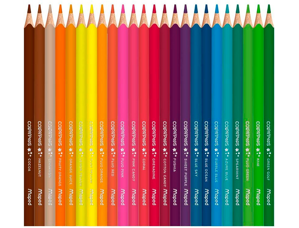 LAPICES DE COLORES MAPED COLOR PEPS STAR CAJA DE 72 COLORES SURTIDOS