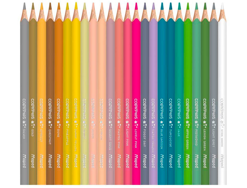LAPICES DE COLORES MAPED COLOR PEPS STAR CAJA DE 72 COLORES SURTIDOS