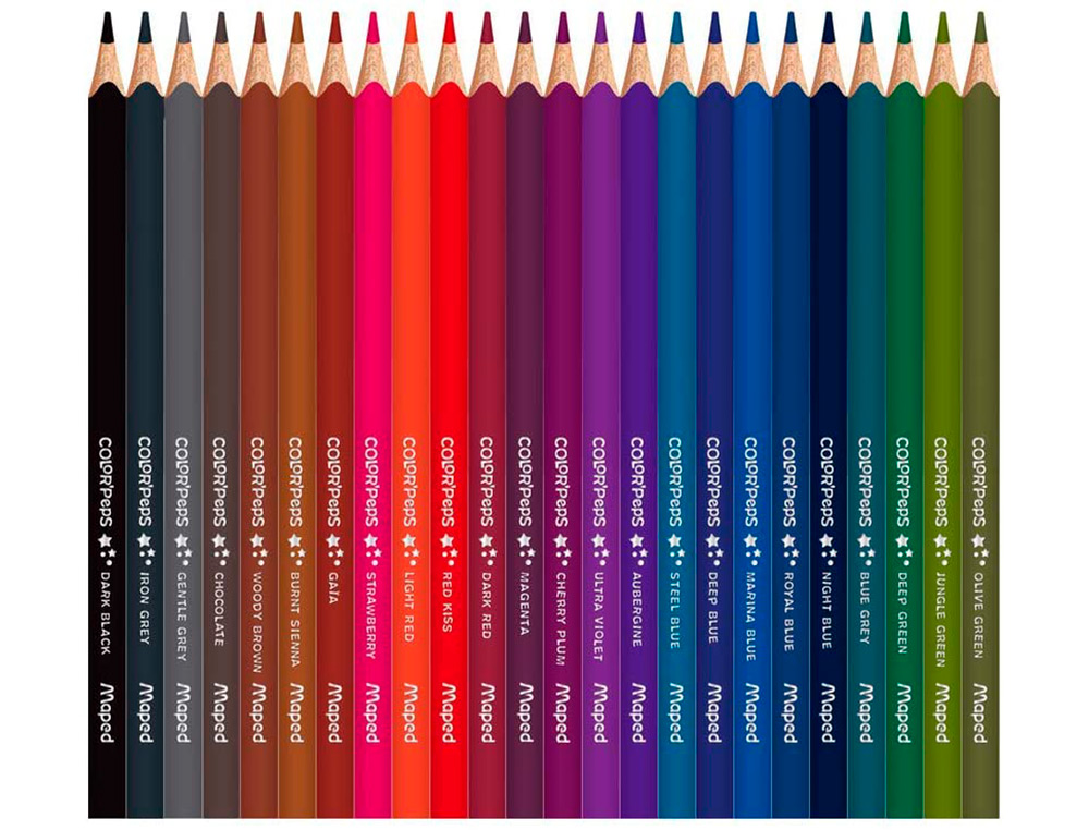 LAPICES DE COLORES MAPED COLOR PEPS STAR CAJA DE 72 COLORES SURTIDOS