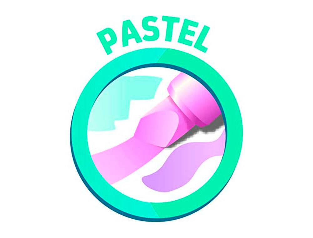 ROTULADOR MAPED FLUORESCENTE PEPS PASTEL CON GLITTER ESTUCHE DE 4 UNIDADES COLORES SURTIDOS
