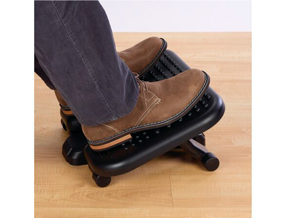 REPOSAPIES KENSINGTON SOLEMASSAGE 5 ALTURAS AJUSTABLES COLOR NEGRO